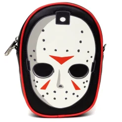 Warner Bros. Horror Movies Bag, Cross Body, Friday The 13th Jason Hockey Mask Applique, Vegan Leather