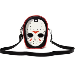 Warner Bros. Horror Movies Bag, Cross Body, Friday The 13th Jason Hockey Mask Applique, Vegan Leather