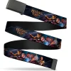 Web Belt Blank Black Buckle - BALDUR'S GATE III Group Pose and Title Logo Grays Webbing