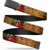 Web Belt Blank Black Buckle - Tattoo Johnny-Dagger Webbing