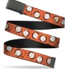 Web Belt Blank Black Buckle - South Park Kenny Expressions Stacked Orange Webbing