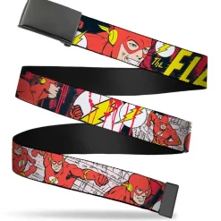 Web Belt Blank Black Buckle - The Flash in Action Webbing