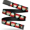 Web Belt Blank Black Buckle - South Park Cartman Flip Poses Black Webbing