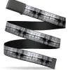 Web Belt Blank Black Buckle - Dental X-Rays Black/White Webbing