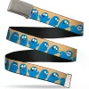 Web Belt Blank Chrome Buckle - Foster's Home for Imaginary Friends Bloo Expressions Beige Webbing