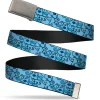 Web Belt Clasp Buckle - Blue's Clues Blue Poses Scattered Blues Webbing