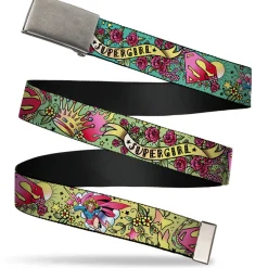 Web Belt Clasp Buckle - Supergirl Tattoo Scene Webbing