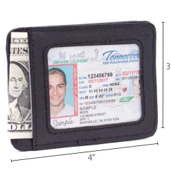 Weekend Wallet - CHALLENGER Emblem Script Black Silver White