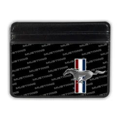Weekend Wallet - Ford Mustang w Bars CORNER w Text