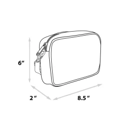 Wizard of Oz Bag, Cross Body, The Wizard of Oz Dorothy Sequined Ruby Slippers with Toto Pose, Blue, Vegan Leather