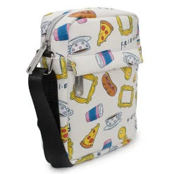 Women's Crossbody Wallet - Friends Television Show Icons Collage White Multi Color