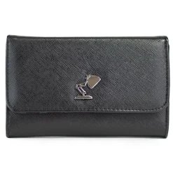 Women's Fold Over Wallet Rectangle - Pixar Luxo Jr Lamp Silver Enamel