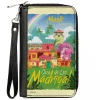 Women's PU Zip Around Wallet Rectangle - Encanto MAGIC AWAITS YOU CASA DE LAS MADRIGAL Village Scene