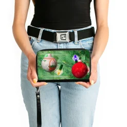 Women's PU Zip Around Wallet Rectangle - Decorated Tree