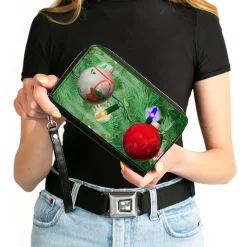 Women's PU Zip Around Wallet Rectangle - Decorated Tree