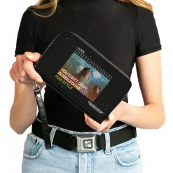 Women's PU Zip Around Wallet Rectangle - Harry Potter YOU CANT DENY DUMBLEDORE HAS STYLE with Snape Pose
