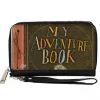 Women's PU Zip Around Wallet Rectangle - Up MY ADVENTURE BOOK Cover