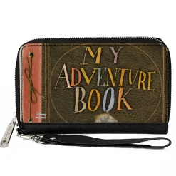 Women's PU Zip Around Wallet Rectangle - Up MY ADVENTURE BOOK Cover