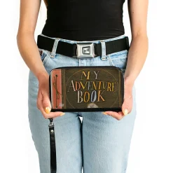 Women's PU Zip Around Wallet Rectangle - Up MY ADVENTURE BOOK Cover