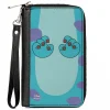 Women's PU Zip Around Wallet Rectangle - Monsters Inc. Sulley Body Blues Purple